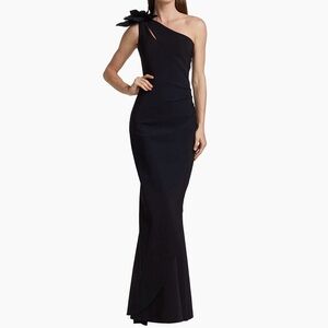 Chiara Boni Gosia One-Shoulder Black Gown 50